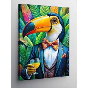 Kanvas Tablo Smokinli Tukan 100x140 cm