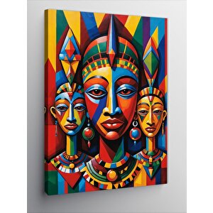 Kanvas Tablo Afrika Maskesi Çeşitliliği 50x70 cm