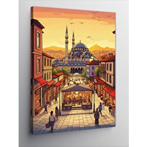 Kanvas Tablo Osmanlı Çarşısı 70x100 cm
