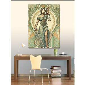 Kanvas Tablo Adalet Tanrıçası 70x100 cm
