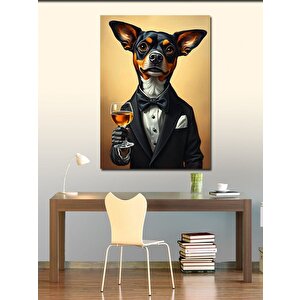 Kanvas Tablo Şık Chihuahua Köpeği 70x100 cm