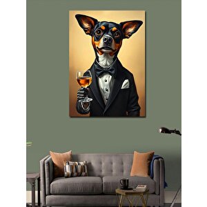 Kanvas Tablo Şık Chihuahua Köpeği 70x100 cm