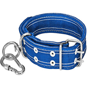 Çift Tokalı Köpek Boyun Tasması Büyük Irk 82cm Kilitli Karabinalı Palaska Kangal Tasma