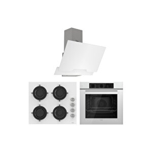 Soft Line Beyaz ankastre set ( Qbl62cb-cs206-d064 )