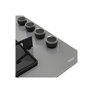 Elegance Plus Gri Cam 3'lü Ankastre Set  ( Xe61cpr-ss208-d079 )