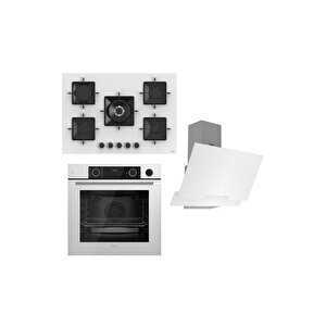 Steamart Ss Serisi Beyaz Set (ss036 Xe64cb D064 ) -75'lik Seri - Kare Emaye Izgara
