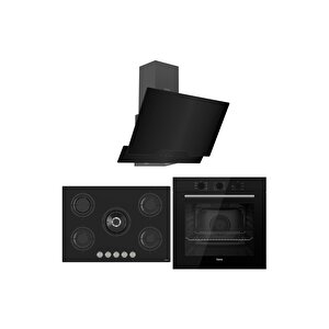 Rs Serisi Siyah 5 Gözlü Ankastre Set ( Qbl62cs-rs035-d063 )