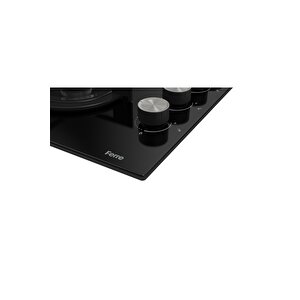 Verona Plus Siyah Cam 3'lü Ankastre Set Xe61cs-cs205-d077