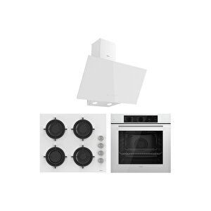 Soft Line Basic Beyaz Ankastre set ( Qbl62cb-cs206-d078 )