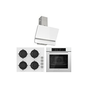 Soft Line Plus Beyaz Ankastre set ( Qbl62cb-cs206-d081 )