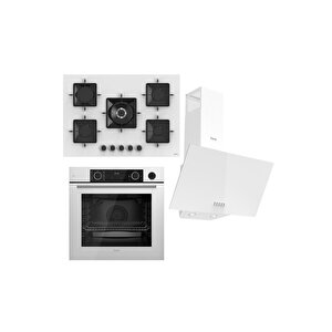 Steamart Ss Serisi Beyaz Set (ss036 Xe64cb D087 ) -75'lik Seri - Kare Emaye Izgara