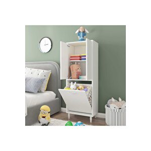 Gamzem Genç Odası 55x138 Cm Oyuncak Sepetli Çocuk Odası Dolabı