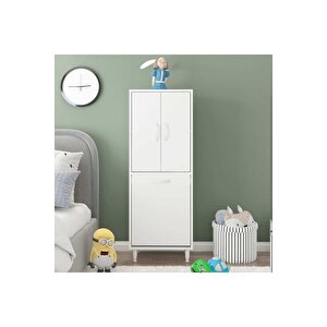 Gamzem Genç Odası 55x138 Cm Oyuncak Sepetli Çocuk Odası Dolabı