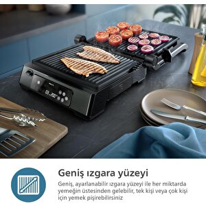 Philips 7000 Serisi Izgara Ve Tost Makinesi Yapışmaz Çıkarılabilir Plakalı Ve Dijital Ekranlı Hd6307/70