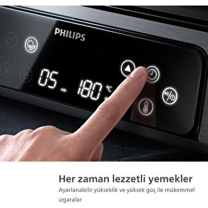 Philips 7000 Serisi Izgara Ve Tost Makinesi Yapışmaz Çıkarılabilir Plakalı Ve Dijital Ekranlı Hd6307/70