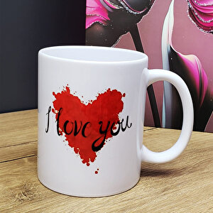 I Love You Tasarım Bardak Tdrtr