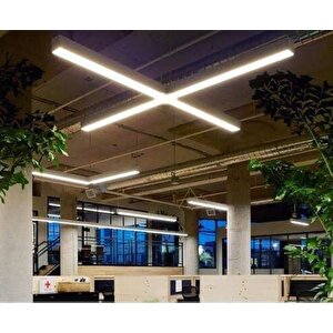 Linear Ledli 100 X100 Cm Modern Led Sarkıt Siyah 5x8 Kasa (90') Sıcak Beyaz