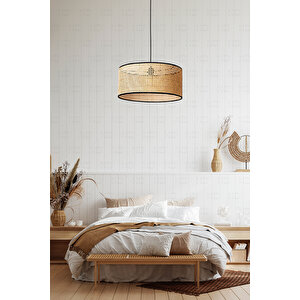 Hazeran Avize 30cm- Iskandinav, Modern, Bohem, Rattan Avize, Aydınlatma