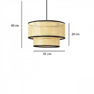 Rattan Serisi İki Katlı Salon Sarkıt Yatak Odası Yemek Odası Avize