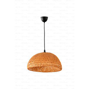 Bohem Bambu Boja Pendant Sarkıt Avize Lamba 35 Cm - Iskandinav, Modern, Bohem, Rattan Aydınlatma