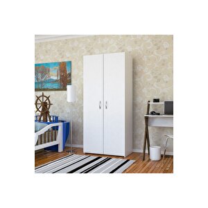 Midilli 80x170x44 Cm Gardrop 2 Kapaklı, Derin- Ölçü- Lükens Ayaklı