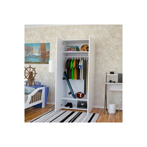 Midilli 80x170x44 Cm Gardrop 2 Kapaklı, Derin- Ölçü- Lükens Ayaklı