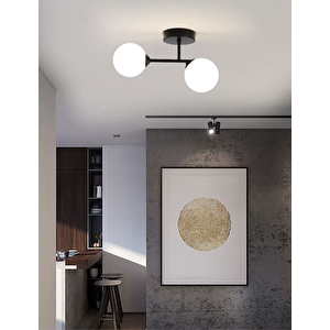 Simaavize Modern Opal Camlı Glop Karpuz 2'li Avize