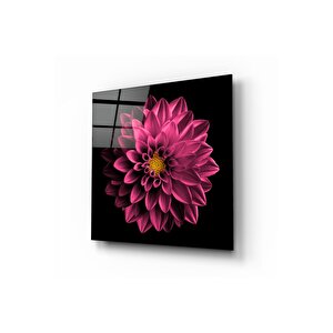 Çiçek Cam Tablo | Hediyelik, Dekoratif, Ofis, Mutfak 40x40 cm