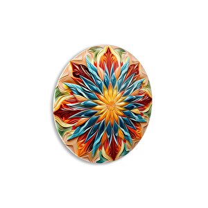 Çiçek Cam Tablo | Hediyelik, Dekoratif, Ofis, Mutfak 30x30 cm