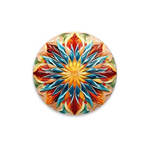 Çiçek Cam Tablo | Hediyelik, Dekoratif, Ofis, Mutfak 60x60 cm
