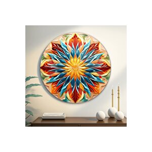 Çiçek Cam Tablo | Hediyelik, Dekoratif, Ofis, Mutfak 60x60 cm