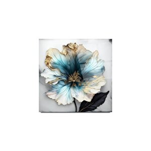 Çiçek Cam Tablo | Hediyelik, Dekoratif, Ofis, Mutfak 80x80 cm