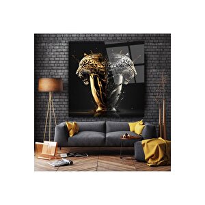 Leopar Cam Tablo | Hediyelik, Dekoratif, Ofis, Mutfak