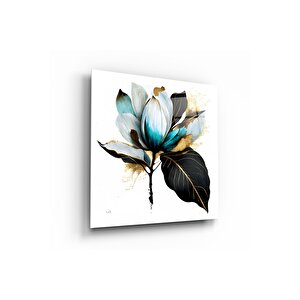 Çiçek Cam Tablo | Hediyelik, Dekoratif, Ofis, Mutfak 70x70 cm