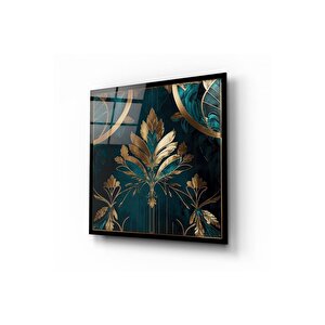 Çiçek Cam Tablo | Hediyelik, Dekoratif, Ofis, Mutfak 100x100 cm