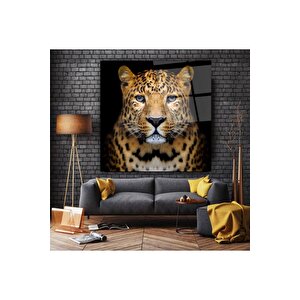 Leopar Cam Tablo | Hediyelik, Dekoratif, Ofis, Mutfak