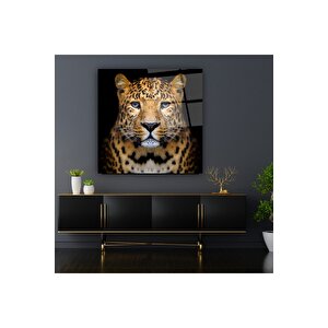 Leopar Cam Tablo | Hediyelik, Dekoratif, Ofis, Mutfak
