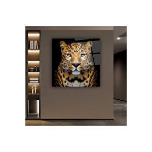 Leopar Cam Tablo | Hediyelik, Dekoratif, Ofis, Mutfak