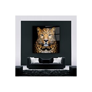 Leopar Cam Tablo | Hediyelik, Dekoratif, Ofis, Mutfak