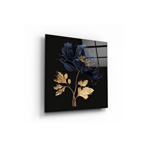 Çiçek Cam Tablo | Hediyelik, Dekoratif, Ofis, Mutfak 100x100 cm