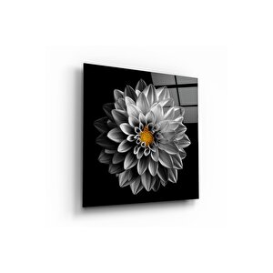 Çiçek Cam Tablo | Hediyelik, Dekoratif, Ofis, Mutfak 80x80 cm