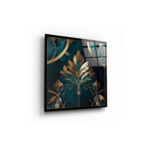 Çiçek Cam Tablo | Hediyelik, Dekoratif, Ofis, Mutfak 50x50 cm