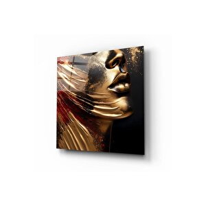 Kadın Cam Tablo | Hediyelik, Dekoratif, Ofis, Mutfak 30x30 cm