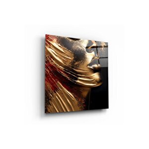Kadın Cam Tablo | Hediyelik, Dekoratif, Ofis, Mutfak 80x80 cm