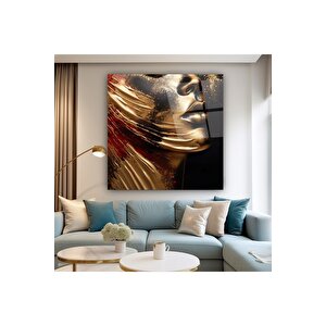 Kadın Cam Tablo | Hediyelik, Dekoratif, Ofis, Mutfak 80x80 cm