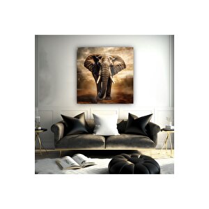 Fil Cam Tablo | Hediyelik, Dekoratif, Ofis, Mutfak 80x80 cm