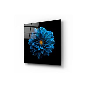Çiçek Cam Tablo | Hediyelik, Dekoratif, Ofis, Mutfak 80x80 cm