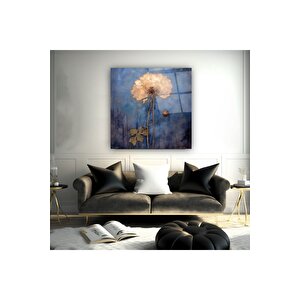 Çiçek Cam Tablo | Hediyelik, Dekoratif, Ofis, Mutfak 100x100 cm