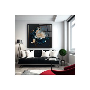 Çiçek Cam Tablo | Hediyelik, Dekoratif, Ofis, Mutfak