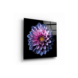 Çiçek Cam Tablo | Hediyelik, Dekoratif, Ofis, Mutfak 60x60 cm